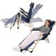 11. GARDA MULTI-POSITION TRAVEL CHAIR WITH HEADREST NAVY BLUE - BEIGE