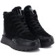 3. Black women’s leather platform ankle boots Jezzi 26BT17-488