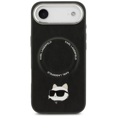 3. Karl Lagerfeld Choupette Pin MagSafe Case for iPhone Air Black
