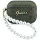 Guess Glitter Pearl Strap Case for AirPods Pro 3 - Black and Glitter