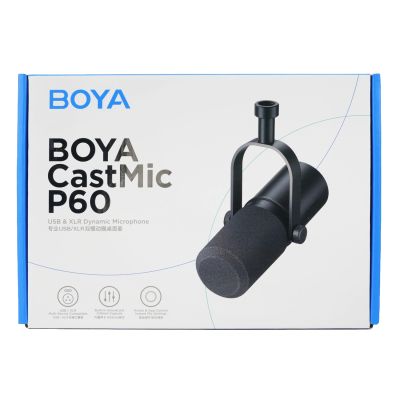 13. BOYA CastMic P60 Wired USB XLR Studio Microphone - Black