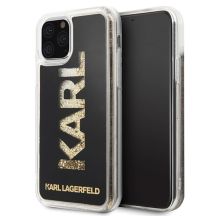 Karl Lagerfeld Karl Logo Glitter Case for iPhone 11 Pro - Black
