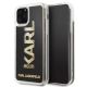 Karl Lagerfeld Karl Logo Glitter Case for iPhone 11 Pro - Black
