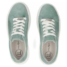 Women's leather sneakers openwork green Filippo DP7520/26