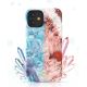 3. Kingxbar Agate Series case decorated printed Agate iPhone 12 mini red