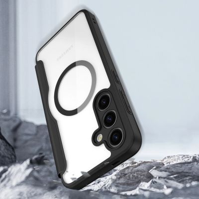 11. Dux Ducis Skin X Pro case for Samsung S24+ with magnetic ring and flap - black