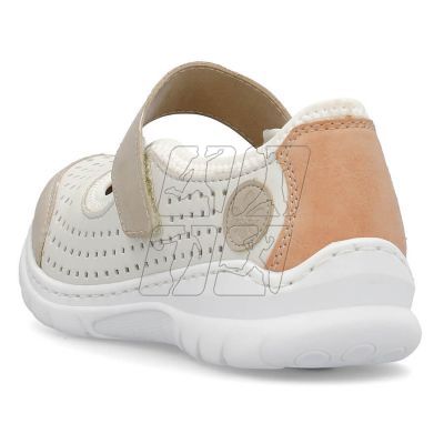 11. Comfortable openwork shoes Rieker W RKR575A, beige