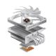 9. Jonsbo HX6200D Processor Air Cooler 12 cm White 1 pc.
