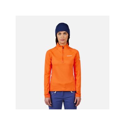 ROSSIGNOL Women's Sweatshirt W Blackside Mix HZ Fleece Orange