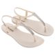 7. Ipanema Sandal Class women's beige flip-flop sandals with rhinestones