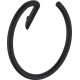 Wall towel rack - round