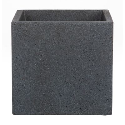 2. Scheurich C-Cube 240 Outdoor Potted Planter Freestanding Plastic Black