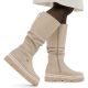 4. Waterproof women’s platform boots, beige – Rieker Y6370-60