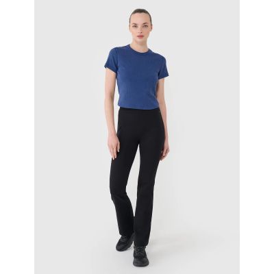 3. Women's slim ribbed t-shirt 4F 4FRSS25TTSHF2696-31S