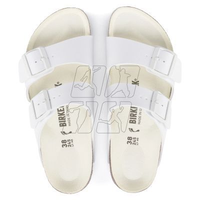 7. Birkenstock Arizona Birko-Flor Regular Women's/Men's Flip-Flops for Wide Feet for Summer White (1019061)