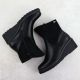 4. Women's black suede wedge ankle boots M.Daszyński 2510