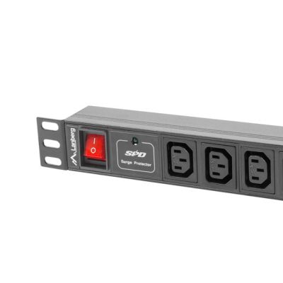 10. Lanberg PDU-10I-0200-IEC-BK power strip (10 sockets in IEC320 standard; 10 A; 2 m; black)