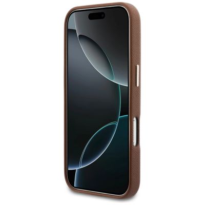 5. Karl Lagerfeld Karl Head Logo MagSafe Case for iPhone 17 Pro Max - Brown