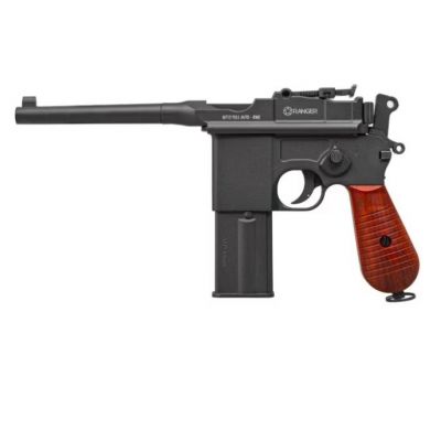 18. RANGER M712 Broomhandle FULL AUTO BLOWBACK air pistol, 4.5 BBs, 19 shots. KWC