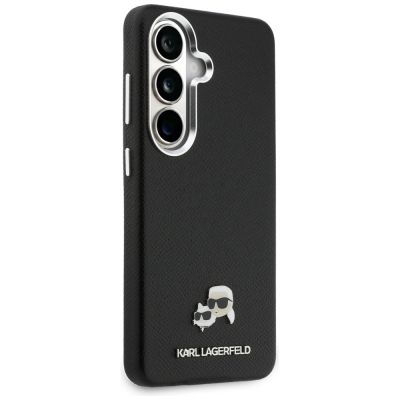4. Karl Lagerfeld Saffiano KC Metal Logo MagSafe Case for Samsung Galaxy S26 Black