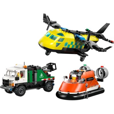 15. LEGO City 60505 Plane, Service Truck and Hovercraft