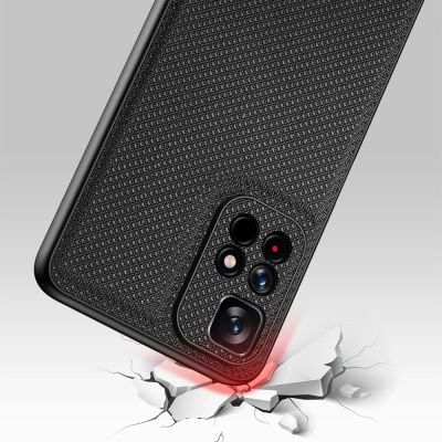 6. Dux Ducis Fino case cover covered with nylon material Poco M4 Pro 5G black