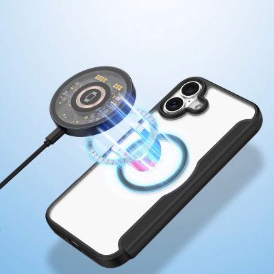 4. Dux Ducis Skin X Pro iPhone 16 Case with MagSafe and Flip Cover - Black