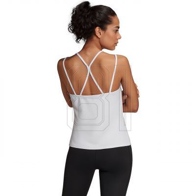 7. Adidas Studio Slim Strappy Back Tank Top W HE3141