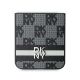5. DKNY Checkered Pattern Printed Stripes case for Samsung Galaxy Z Flip 6 - black