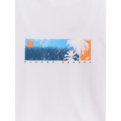 2. Men's regular printed T-shirt 4F 4FWSS26TTSHM3335-10S