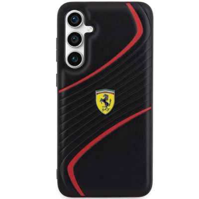 3. Ferrari Twist Metal Logo case for Samsung Galaxy S23 FE - black