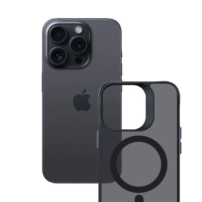 2. 3mk Smoke MagCase with MagSafe for iPhone 16 Pro Max - Semi-Transparent