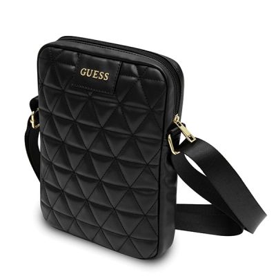 2. Guess Quilted 10" Tablet Bag - Black