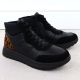 3. Women's leather ankle boots on a black platform Rieker Remonte D2V70-03