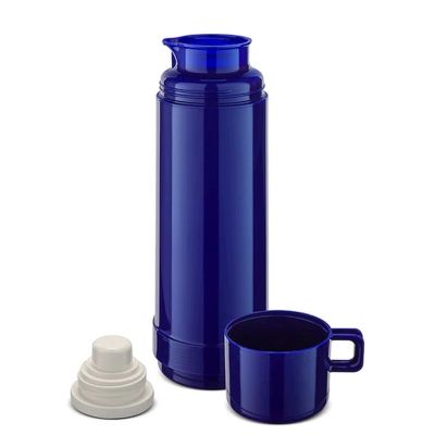 5. ROTPUNKT Glass Vacuum Flask 0.750 L, HYPERBLUE (Navy Blue) 60 3/4 HB ROTPUNKT