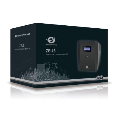 3. Conceptronic ZEUS 1200VA 720W UPS - IEC + schuko socket - Line-Interactive - 1200 VA - 720 W - 220 V - 240 V - 220 V