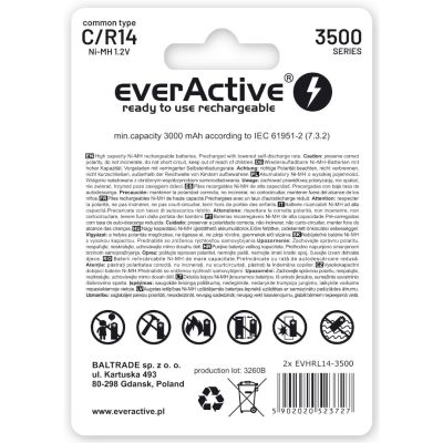 2. everActive EVHRL14-3500 battery pack (3500mAh ; Ni-MH)