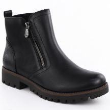 Black Leather Women’s Worker Boots Rieker 78556-00