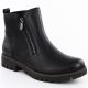 Black Leather Women’s Worker Boots Rieker 78556-00
