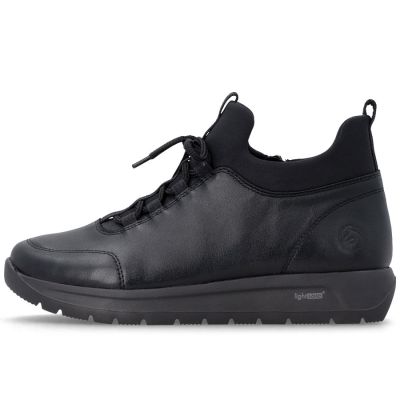 3. Women's leather insulated ankle boots black Remonte Rieker D2V06-35