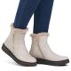 31. Beige women’s ankle boots with fur lining Rieker Y3481-60