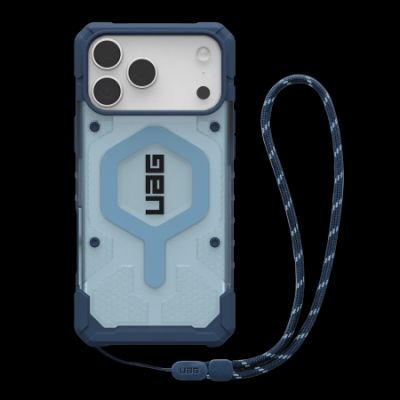 UAG Pathfinder Clear MagSafe Bundle Case with Lanyard for iPhone 17 Pro Max - Blue