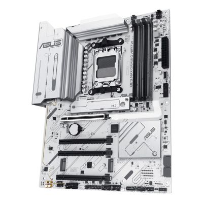 5. ASUS X870 MAX GAMING WIFI7 White Motherboard