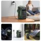 11. Powerbank Joyroom JR-PBF10 75000mAh 100W 3x USB-C 3x USB-A with foldable flashlight and handle - green
