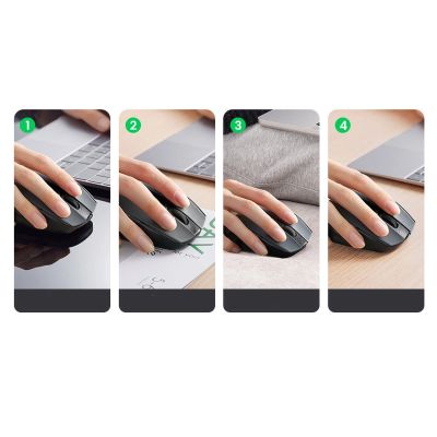 18. Ugreen MU006 wireless optical mouse USB 2.4GHz / Bluetooth 5.0 4000 DPI - black