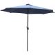 23. GARDEN UMBRELLA WITH LED LIGHTING 300CM NAVY BLUE