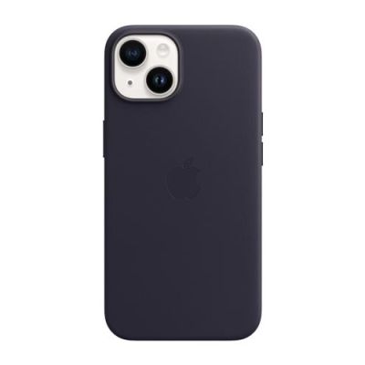 6. Apple Leather Case with MagSafe Ink for iPhone 14 Plus