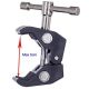 6. Clamping bracket for mounting accessories with 1/4 and 3/8 inch screw
