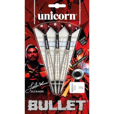 3. Darts soft tip Unicorn Bullet Stainless Steel- Jelle Klaasen 20g: 23531