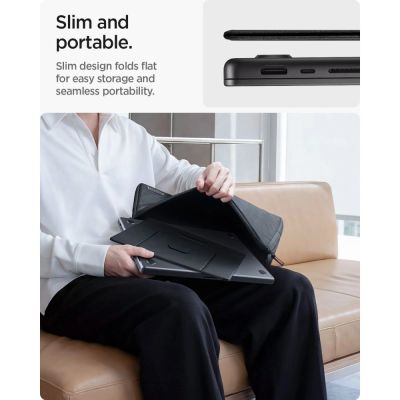 10. Spigen SlimFold LD201-S8 Laptop Stand - Gray